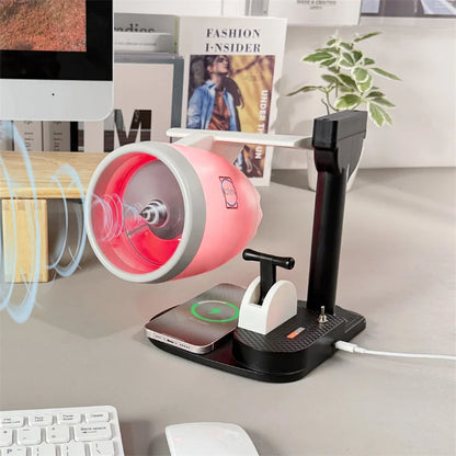 Jet Engine Fan Aircraft Turbofan Turbojet Model Kit 3D Printing Engine Toy with Humidifier Phone Wireless Charging Function